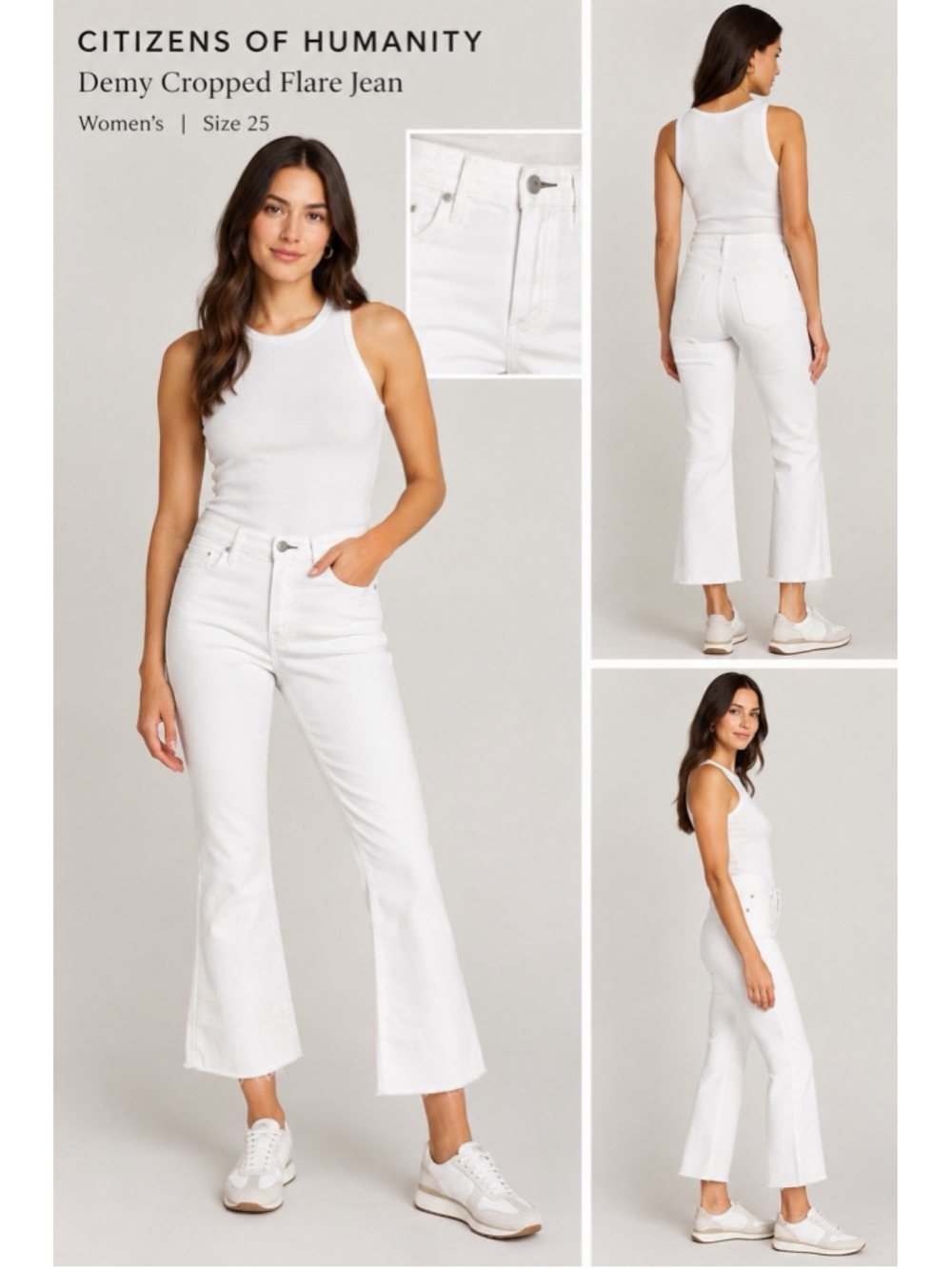 CITIZENS OF HUMANITY Women's Demy Cropped Flare Jean size 25